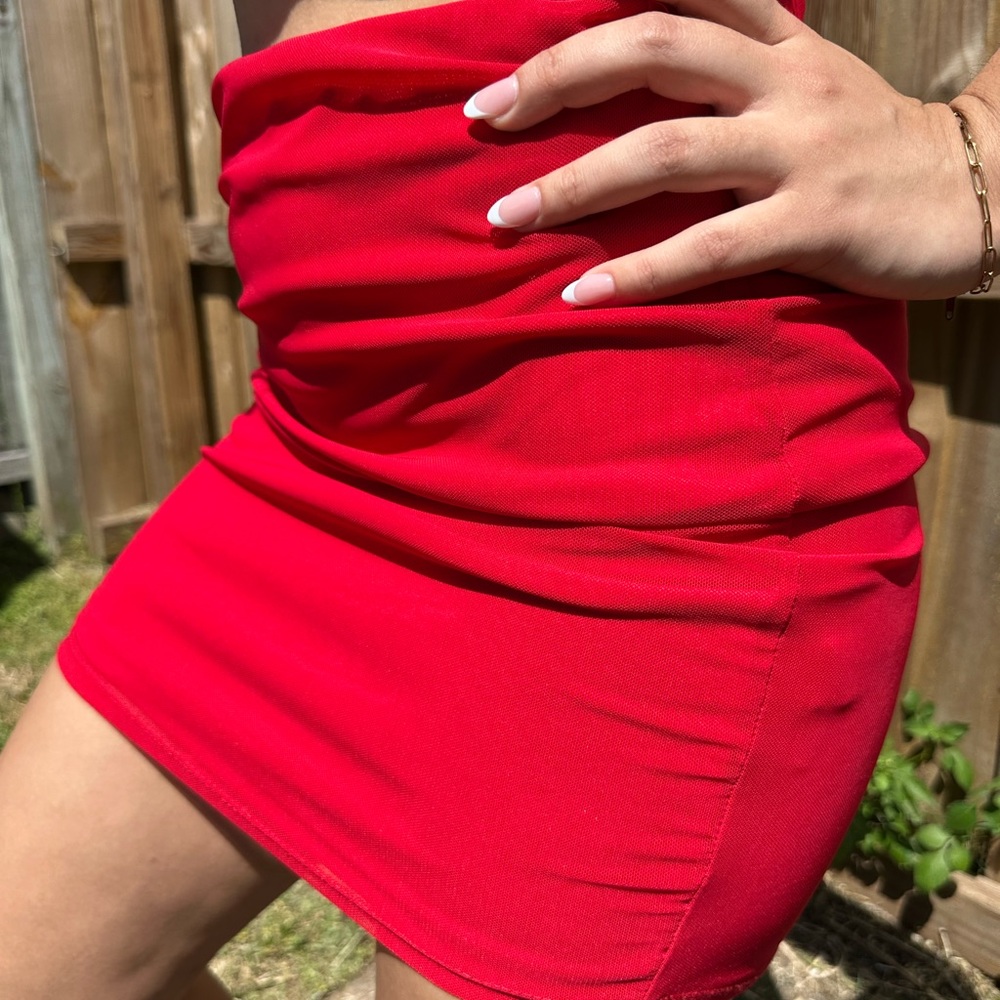 Red Mini Skirt